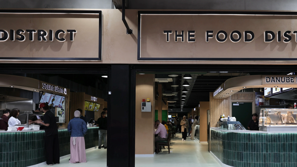 Halal certification sign at a London restaurant entrance