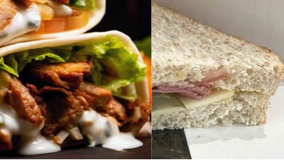 Rotisserie chicken lunch with rice and salad served in Westminster