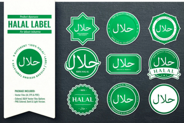 Halal certificates displayed